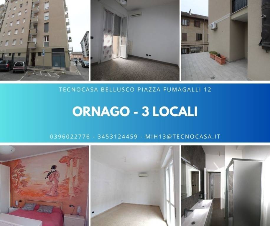appartamento in vendita ad Ornago in zona Rossino