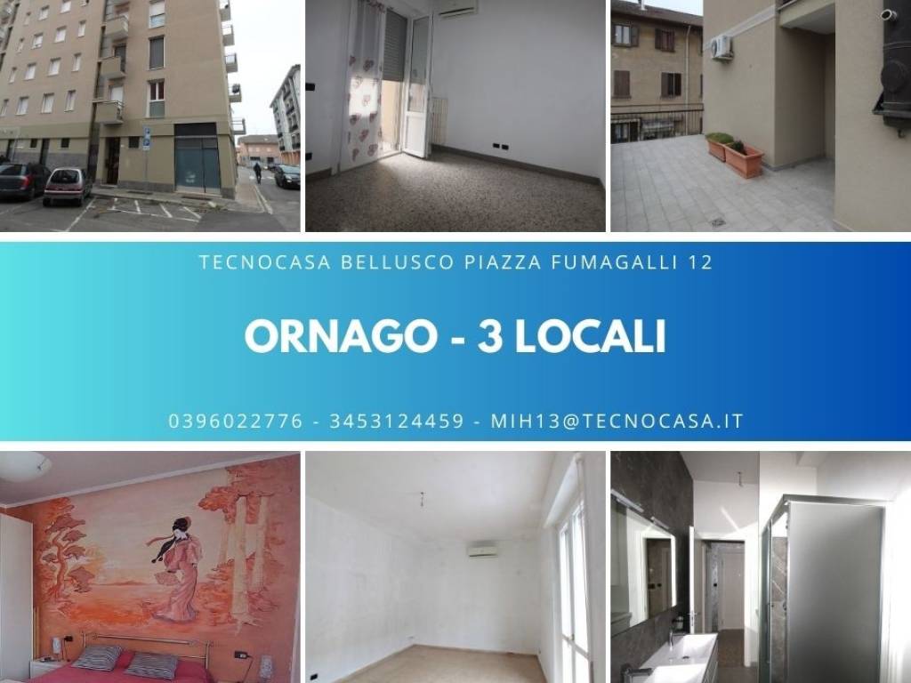 appartamento in vendita ad Ornago in zona Rossino