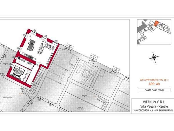 appartamento in vendita a Renate