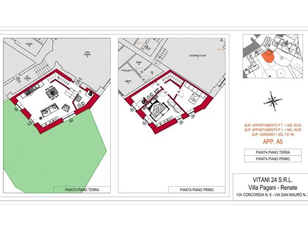 appartamento in vendita a Renate