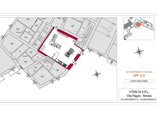 appartamento in vendita a Renate