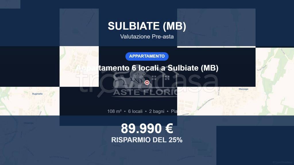 appartamento in vendita a Sulbiate in zona Sulbiate Inferiore
