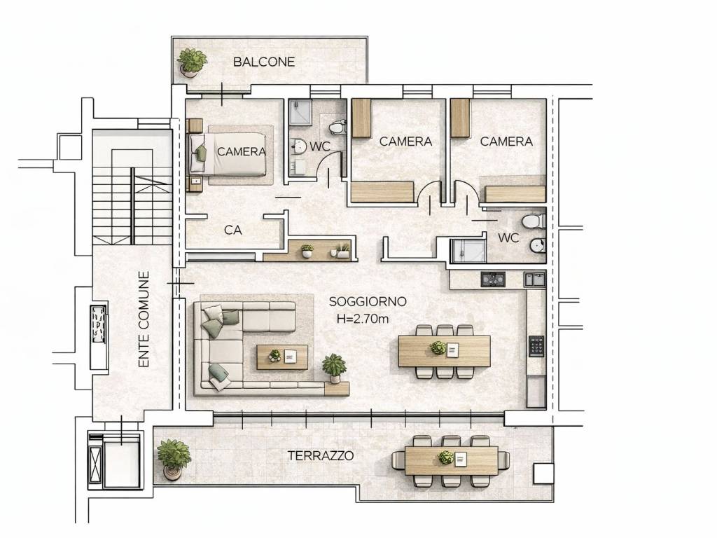 appartamento in vendita a Vedano al Lambro