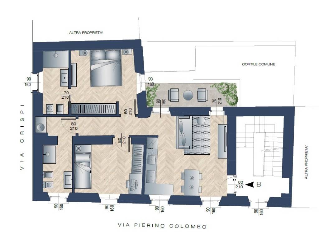 appartamento in vendita a Vimercate in zona Centro Storico