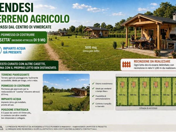 terreno agricolo in vendita a Vimercate in zona Centro Storico
