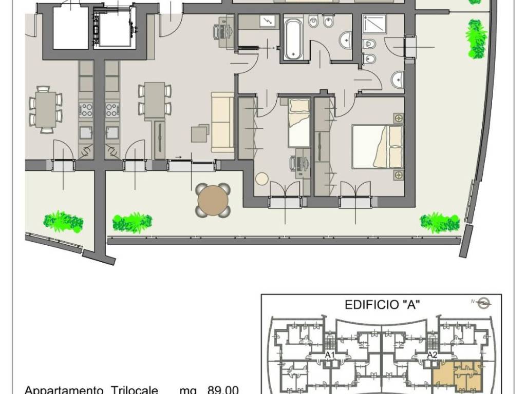 appartamento in vendita a Vimercate in zona Oreno