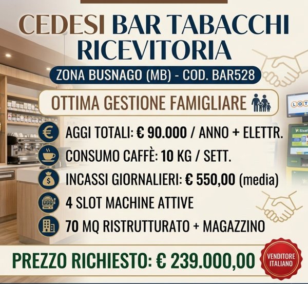 negozio in vendita a Busnago