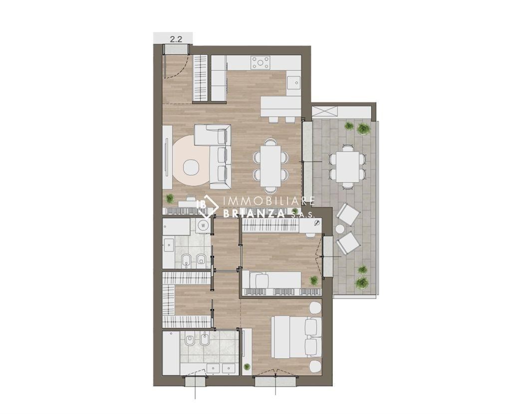 appartamento in vendita a Cornate d'Adda