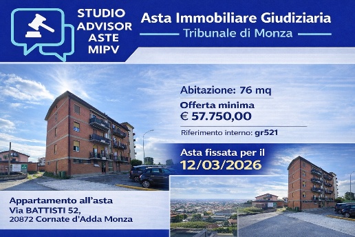 appartamento in vendita a Cornate d'Adda