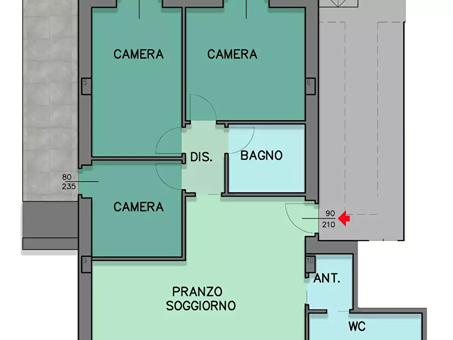 appartamento in vendita ad Altidona in zona Marina di Altidona