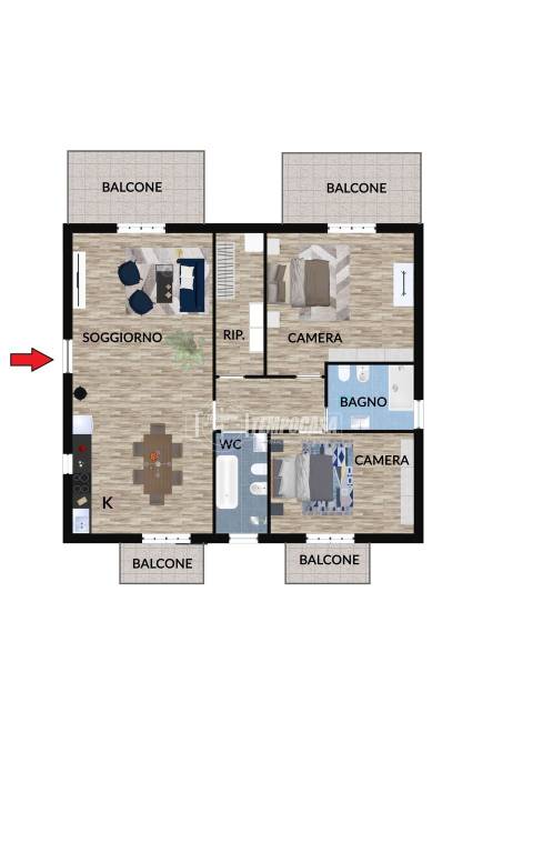 appartamento in vendita a Fermo in zona Camera