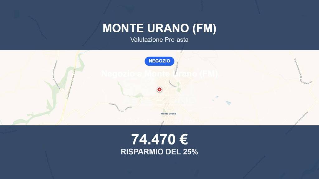 negozio in vendita a Monte Urano