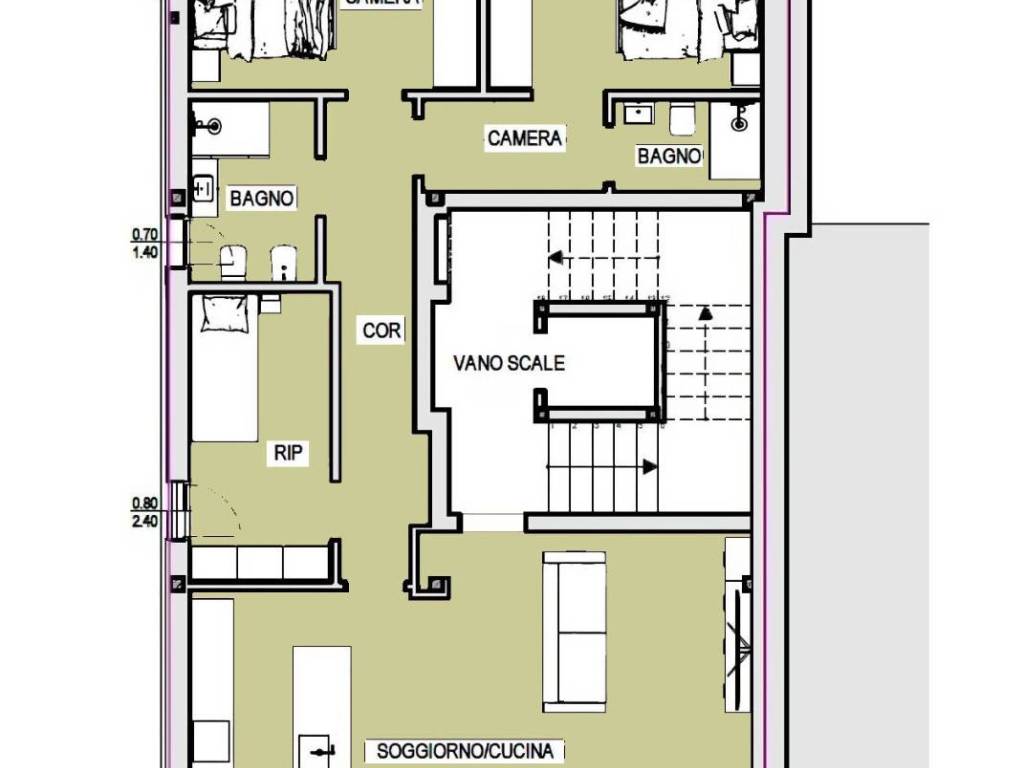 appartamento in vendita a Porto San Giorgio