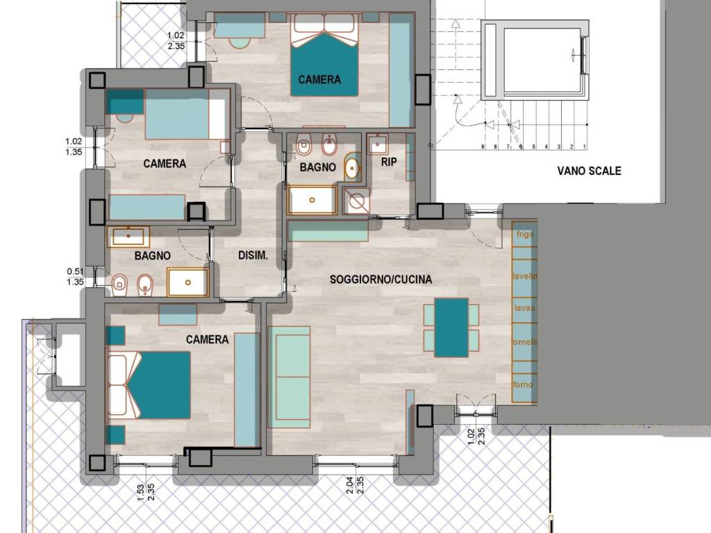 appartamento in vendita a Porto San Giorgio