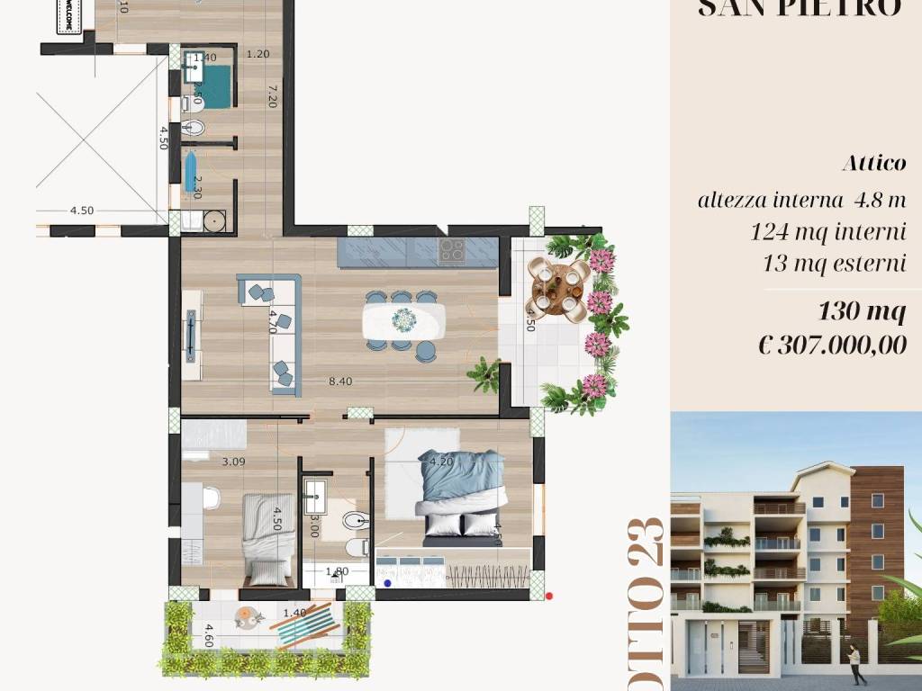 appartamento in vendita ad Andria in zona Montegrosso