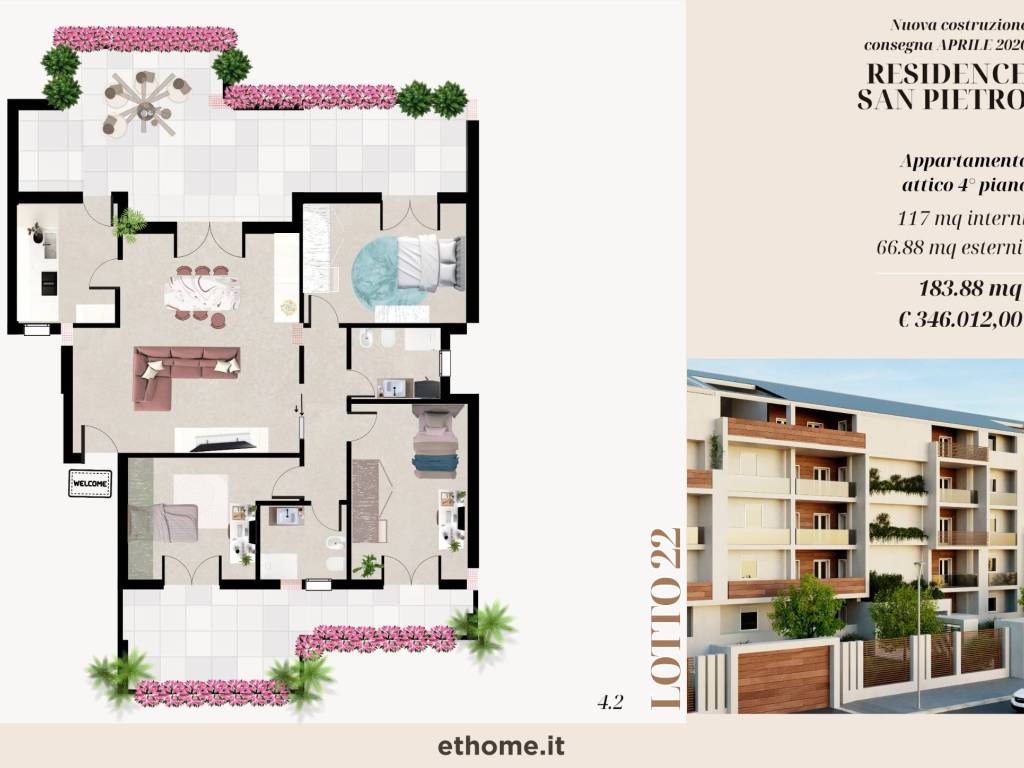 appartamento in vendita ad Andria in zona Montegrosso