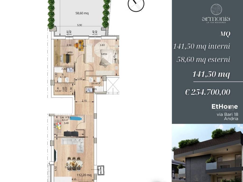 appartamento in vendita ad Andria