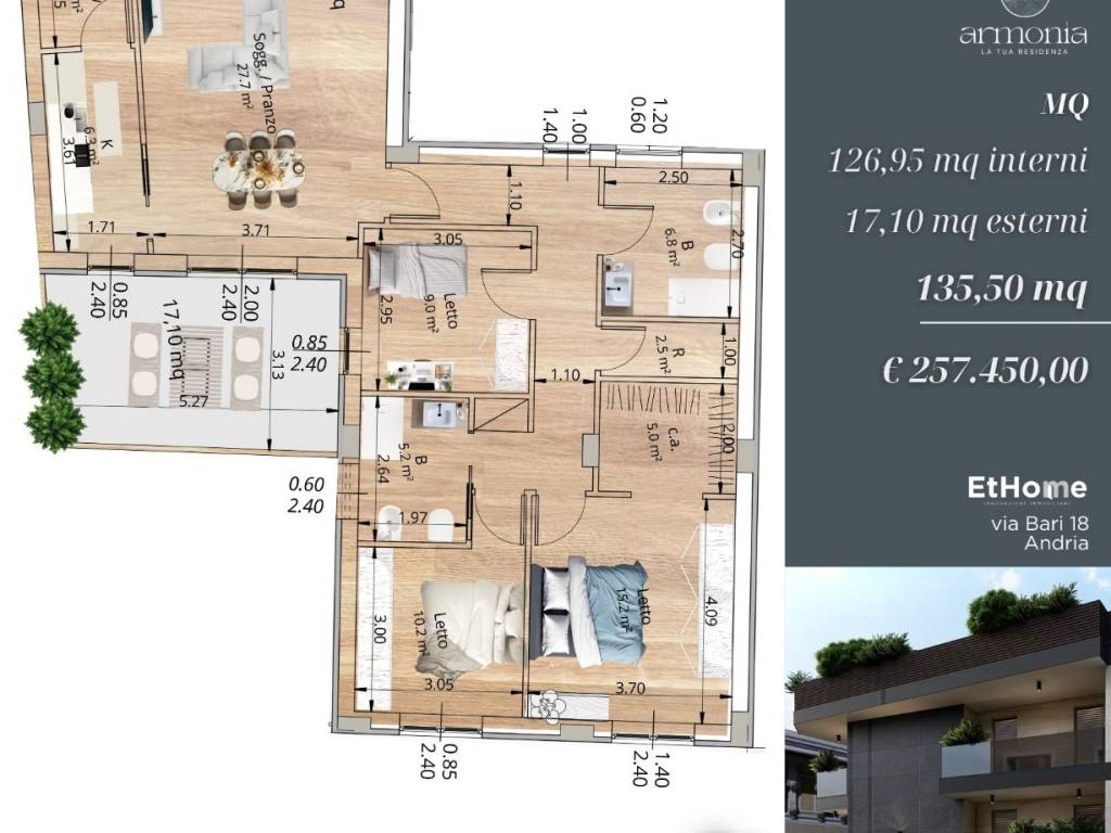 appartamento in vendita ad Andria