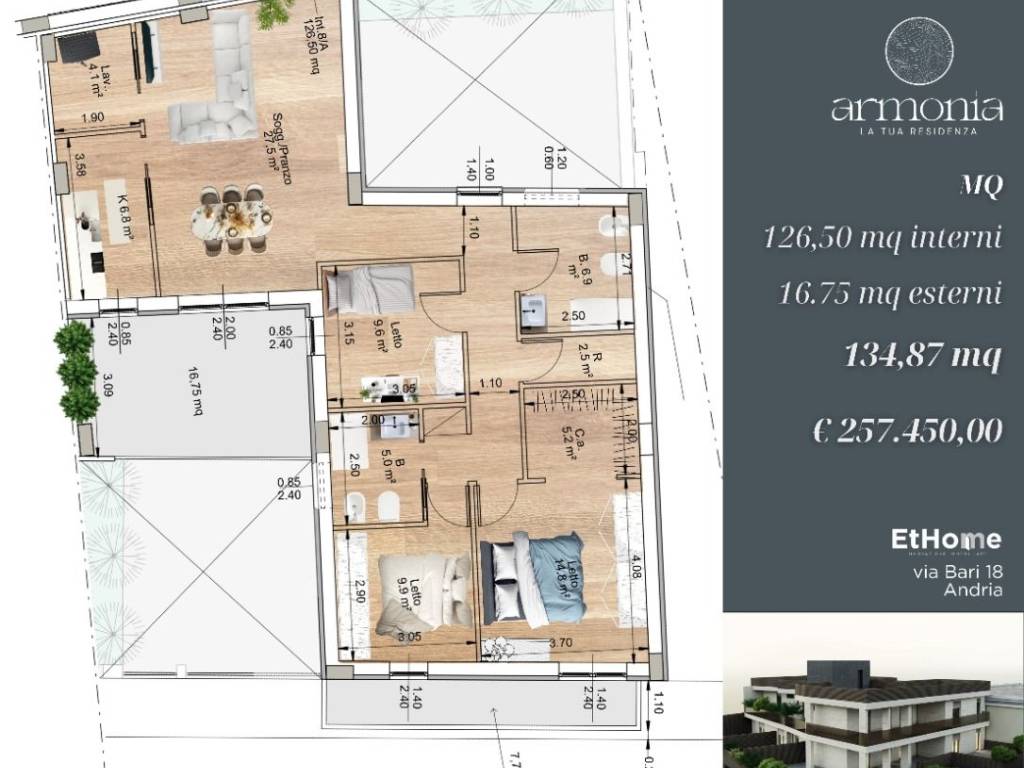 appartamento in vendita ad Andria
