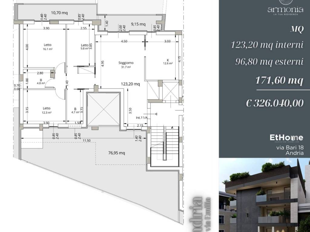 appartamento in vendita ad Andria