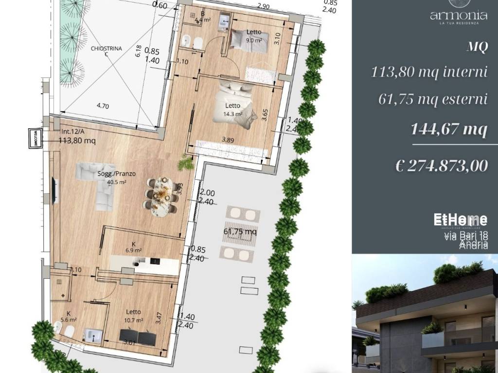 appartamento in vendita ad Andria