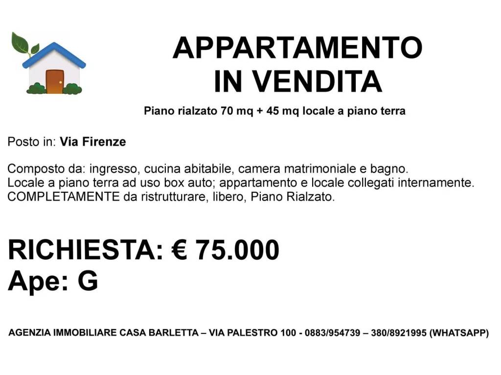 appartamento in vendita a Barletta in zona Settefrati
