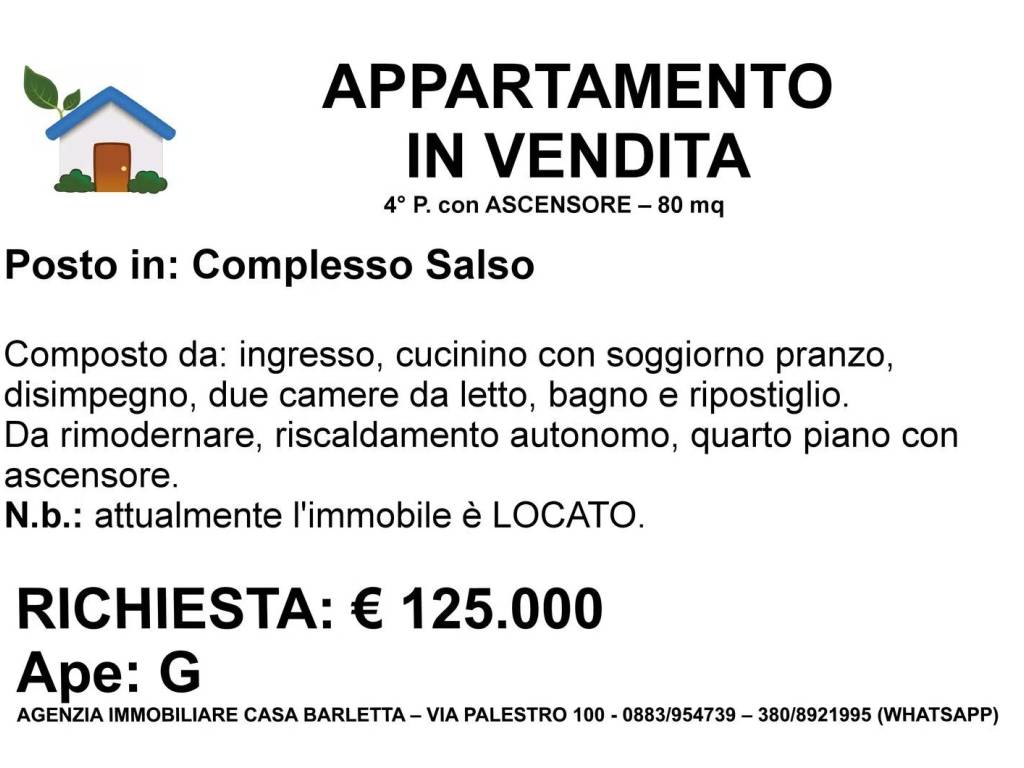 appartamento in vendita a Barletta in zona Settefrati