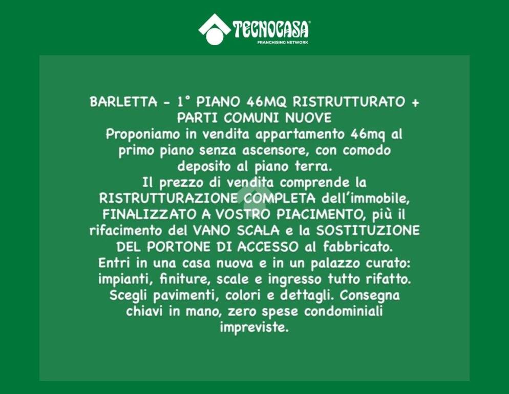 appartamento in vendita a Barletta in zona Settefrati