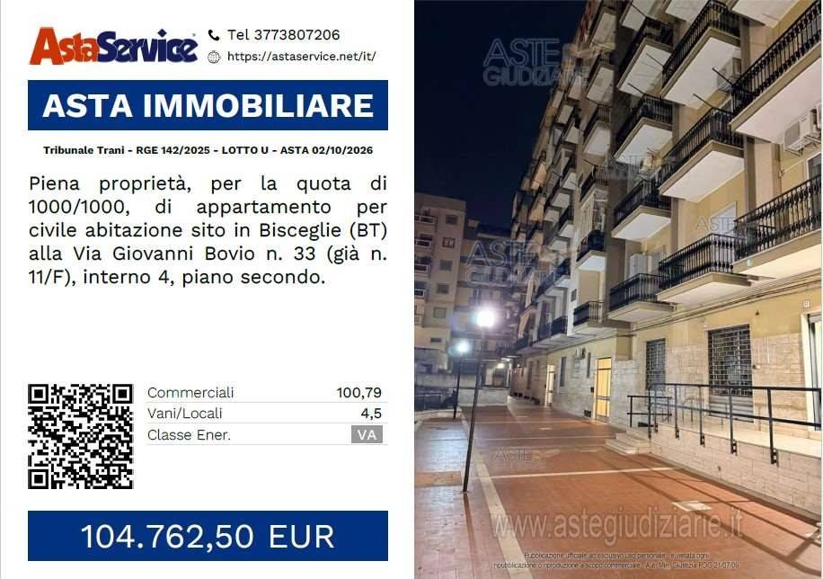 appartamento in vendita a Bisceglie