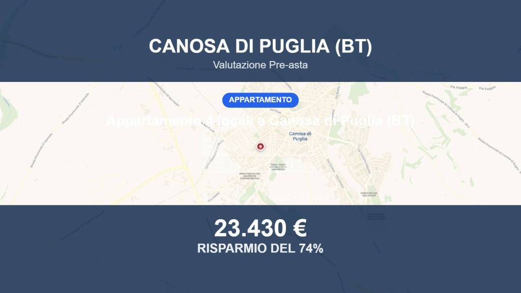 appartamento in vendita a Canosa di Puglia
