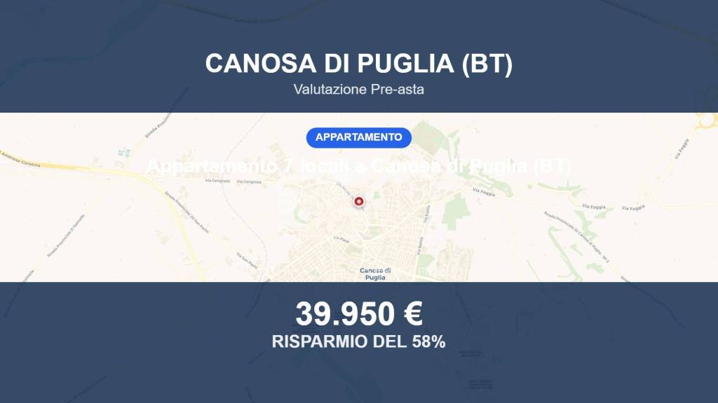 appartamento in vendita a Canosa di Puglia