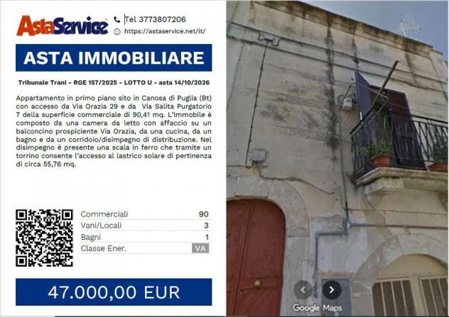 appartamento in vendita a Canosa di Puglia
