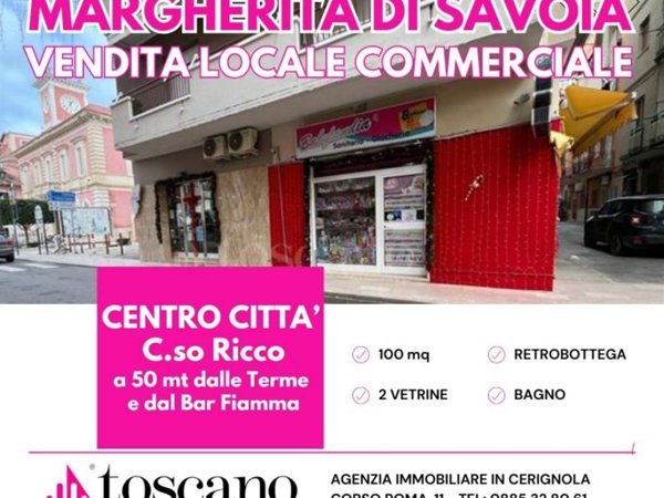 negozio in vendita a Margherita di Savoia