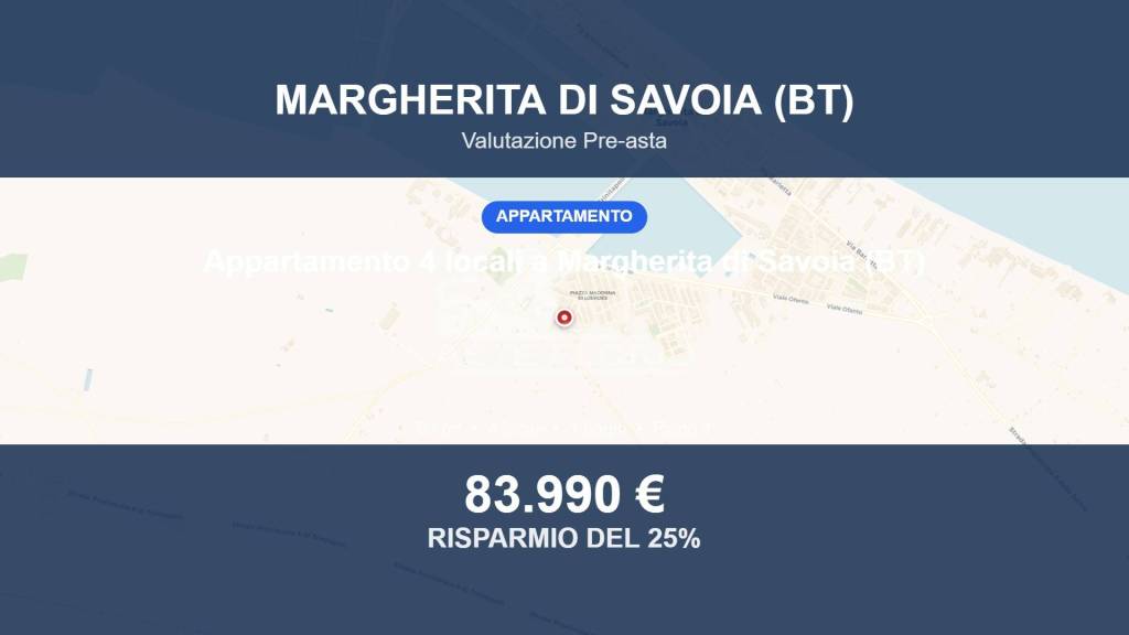 appartamento in vendita a Margherita di Savoia