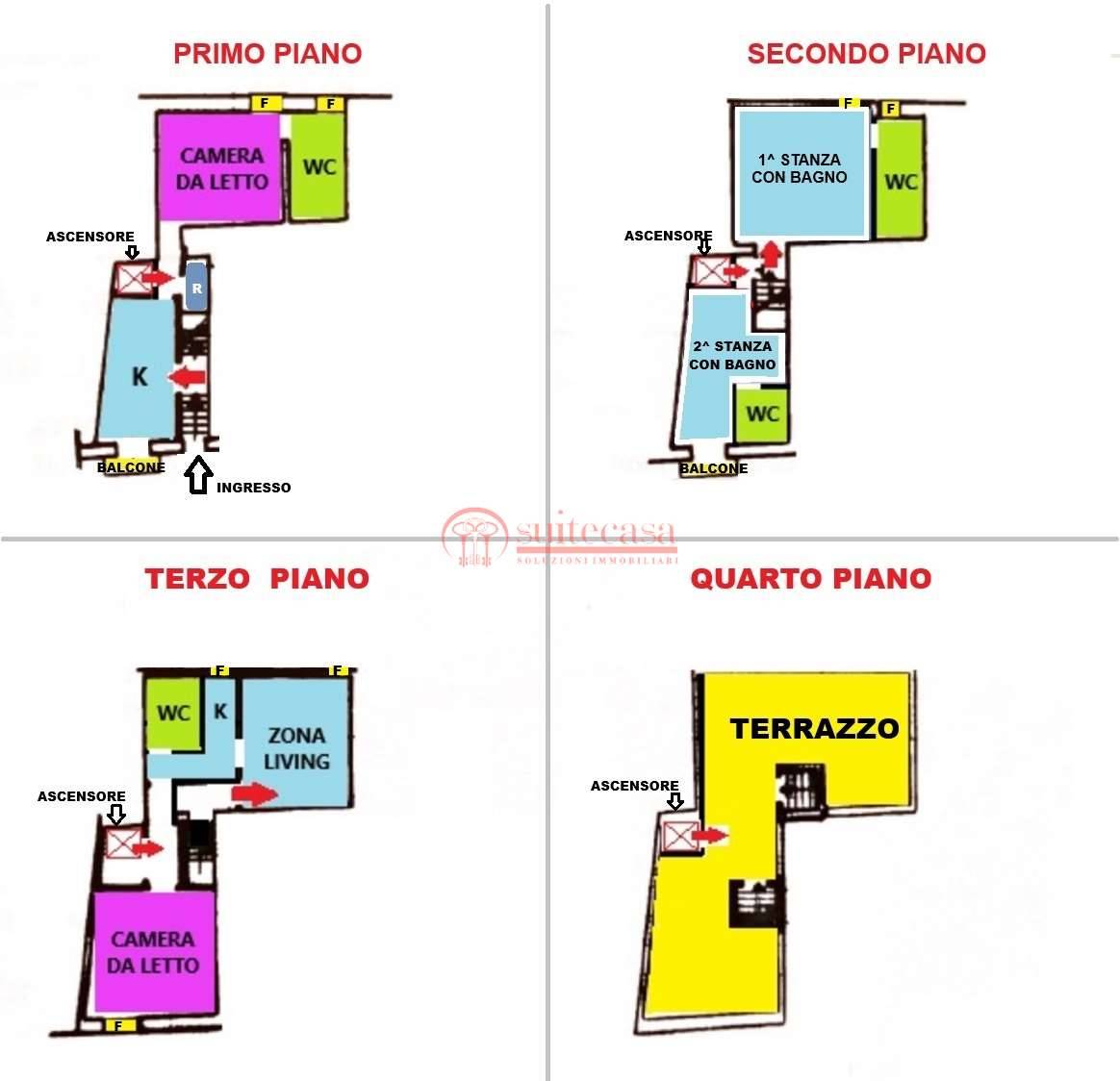 intera palazzina in vendita a Trani in zona Borgo Medievale