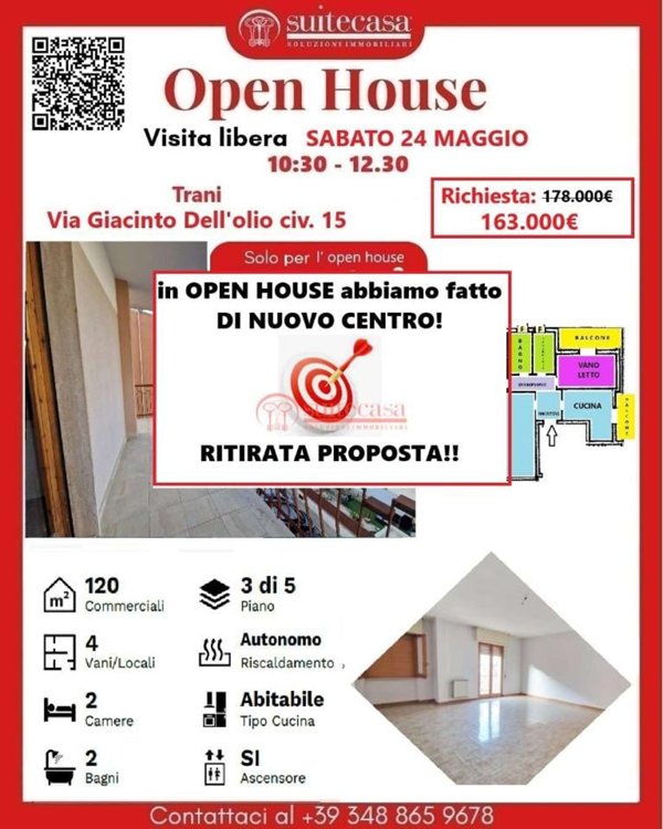 appartamento in vendita a Trani