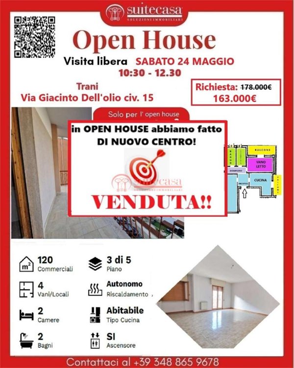 appartamento in vendita a Trani