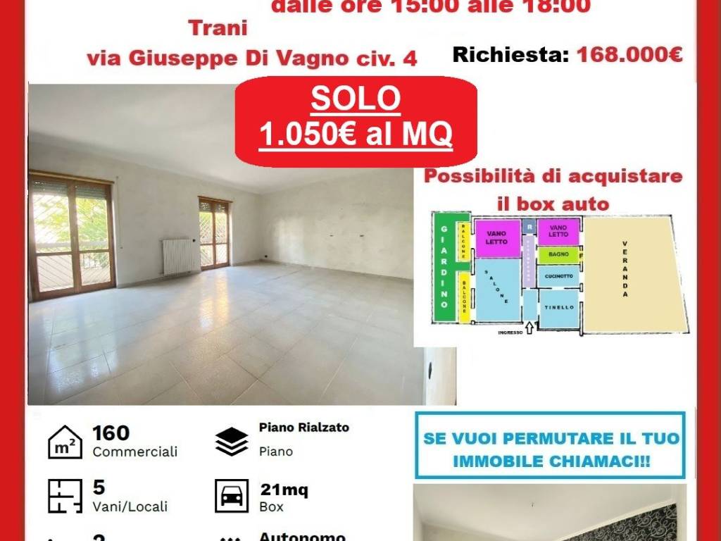 appartamento in vendita a Trani