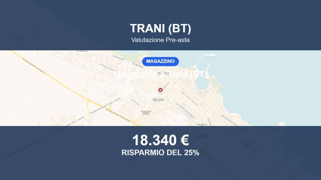 locale commerciale in vendita a Trani in zona Borgo Ottocentesco