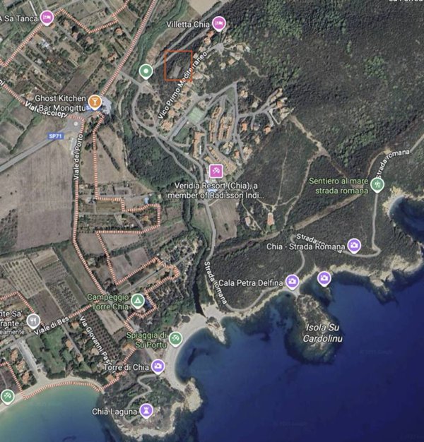 terreno edificabile in vendita a Domus de Maria in zona Chia