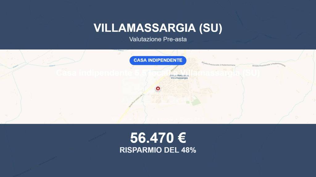 casa indipendente in vendita a Villamassargia