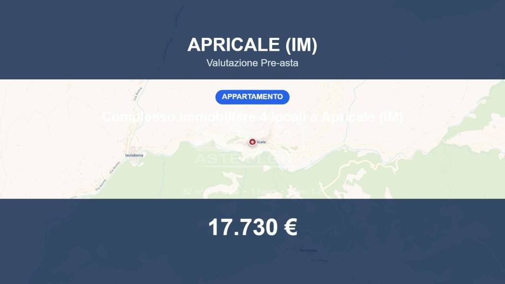 appartamento in vendita ad Apricale