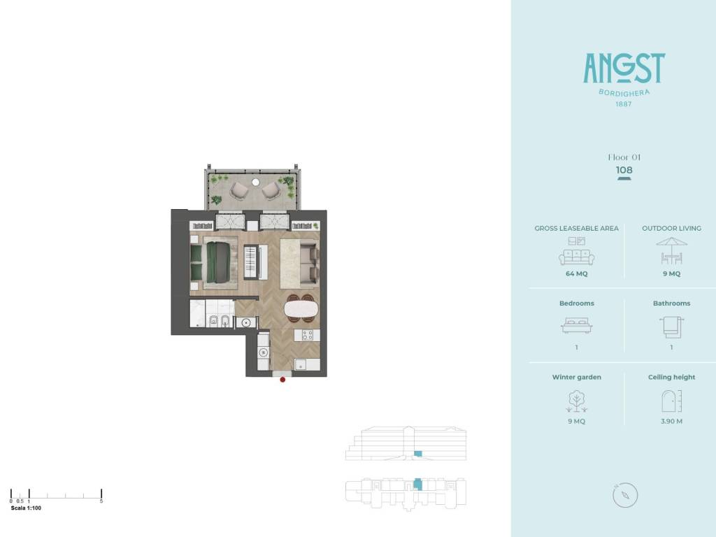 appartamento in vendita a Bordighera