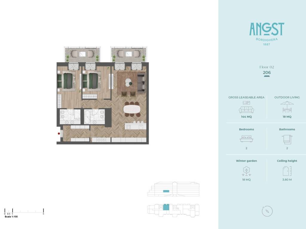 appartamento in vendita a Bordighera
