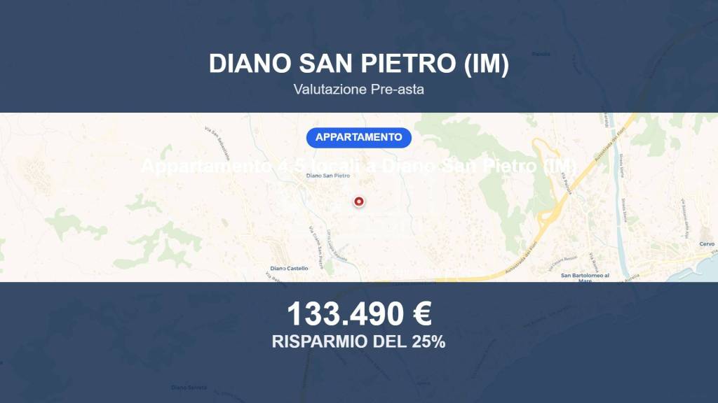 appartamento in vendita a Diano San Pietro in zona Roncagli