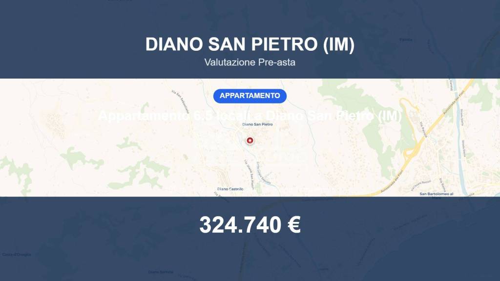 appartamento in vendita a Diano San Pietro in zona Roncagli