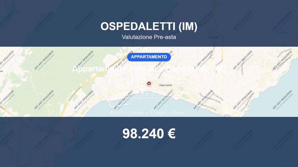 appartamento in vendita ad Ospedaletti in zona Porrine
