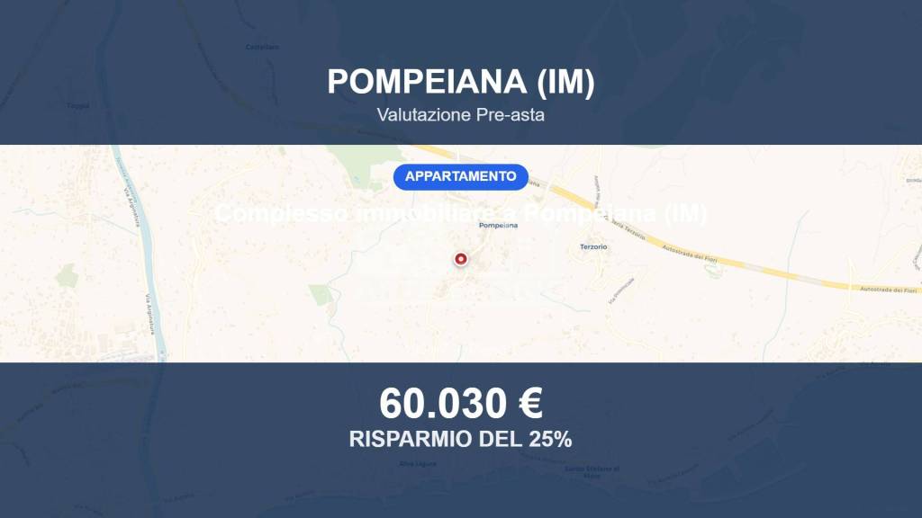 appartamento in vendita a Pompeiana