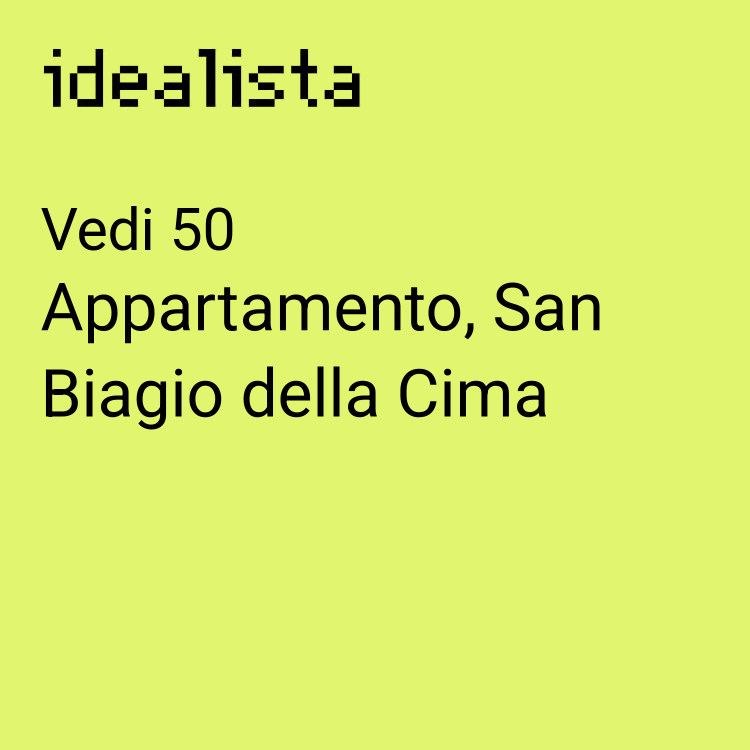 appartamento in vendita a San Biagio della Cima