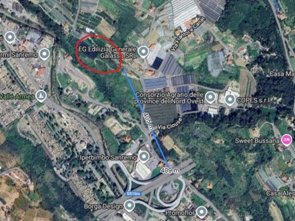terreno agricolo in vendita a Sanremo in zona Poggio